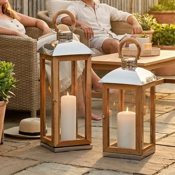 Tall Black Metal Lantern Indoor Lighting