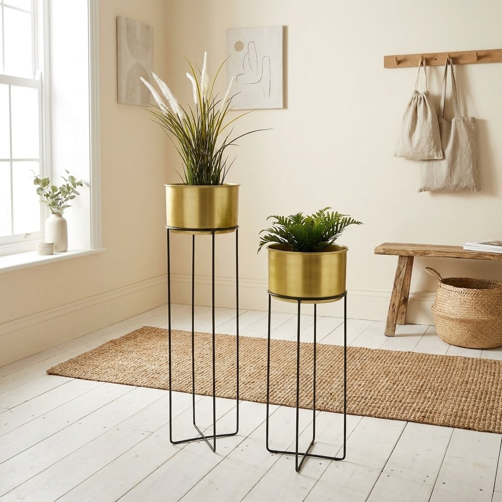Plant stand indoor copper