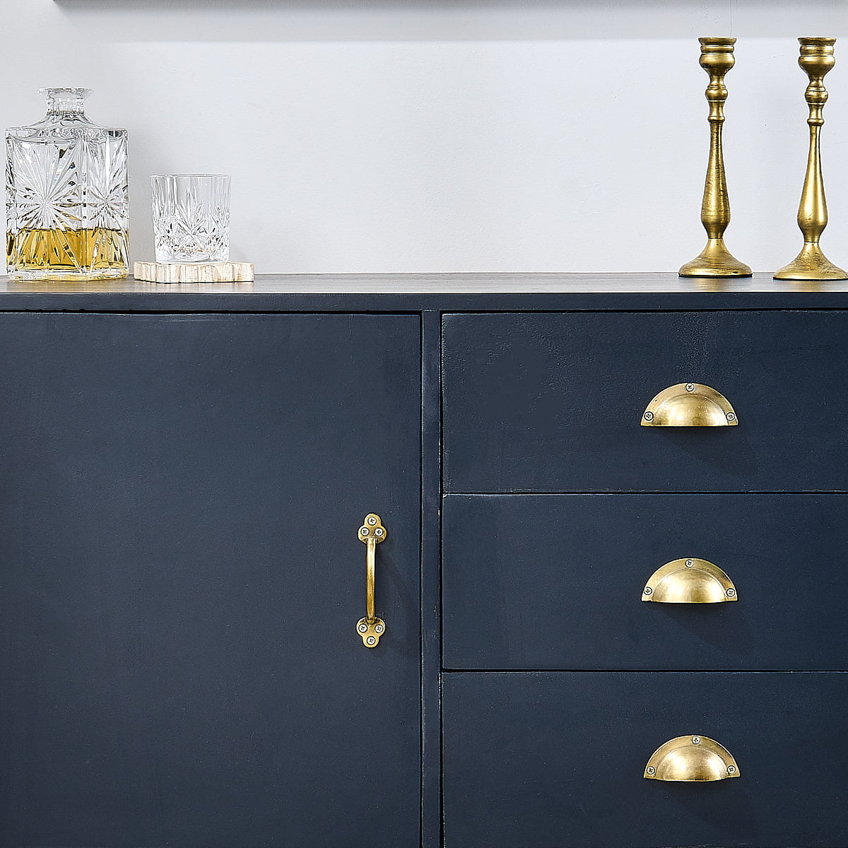 Indoor wooden sideboard navy