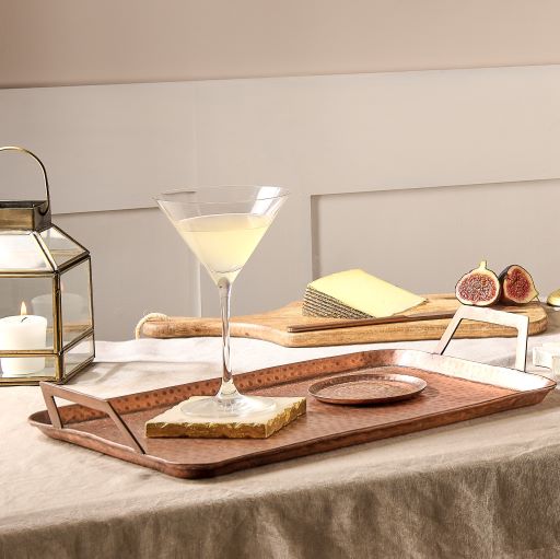 Serving tray with handles