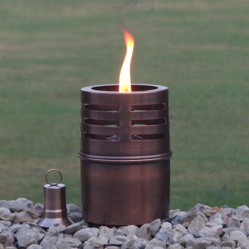 Small mini oil lamp copper