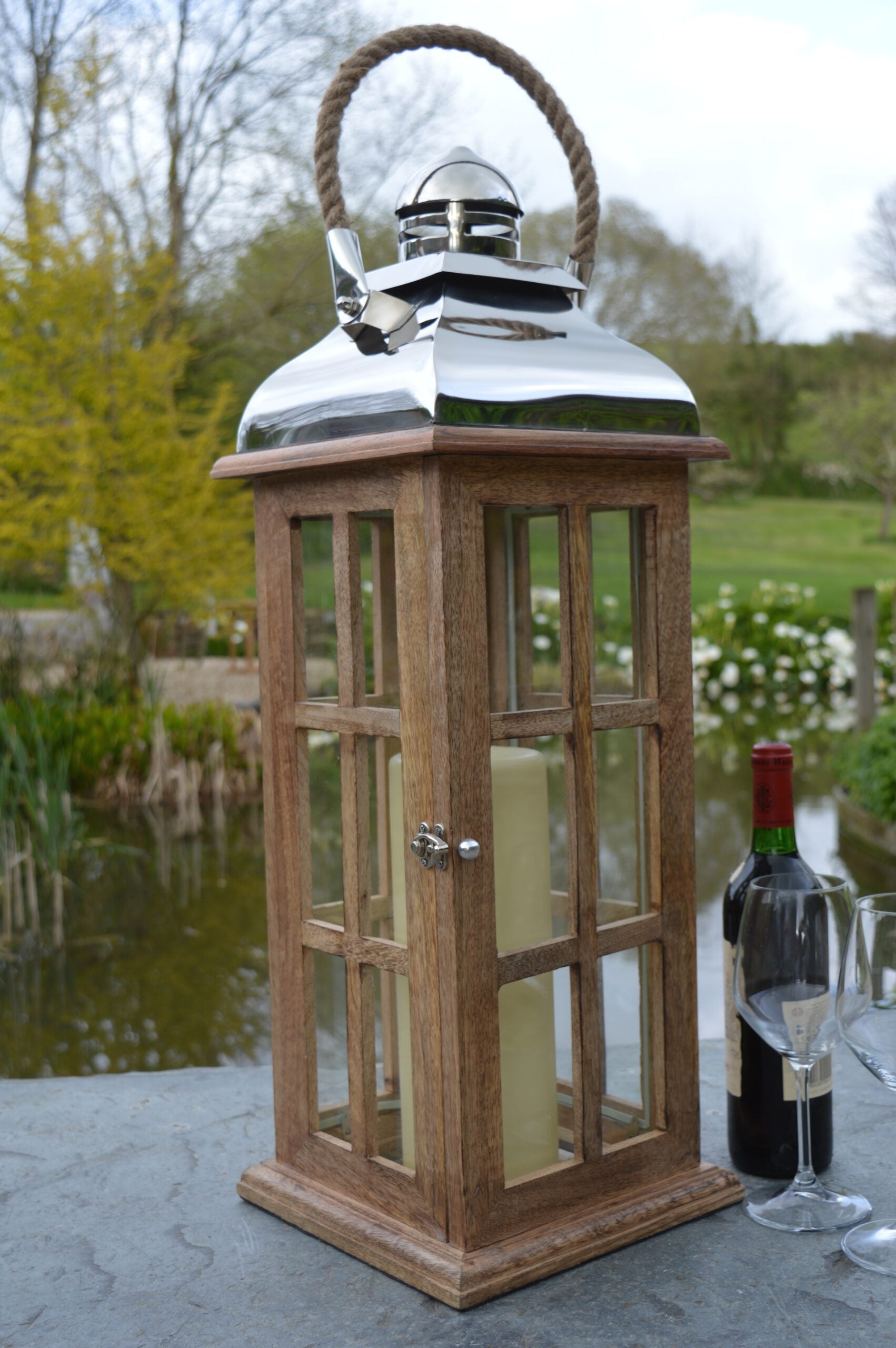 Large Wooden Lantern - OTTERY