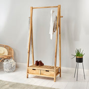 Mango Wood Clothes Rail - Stockholm
