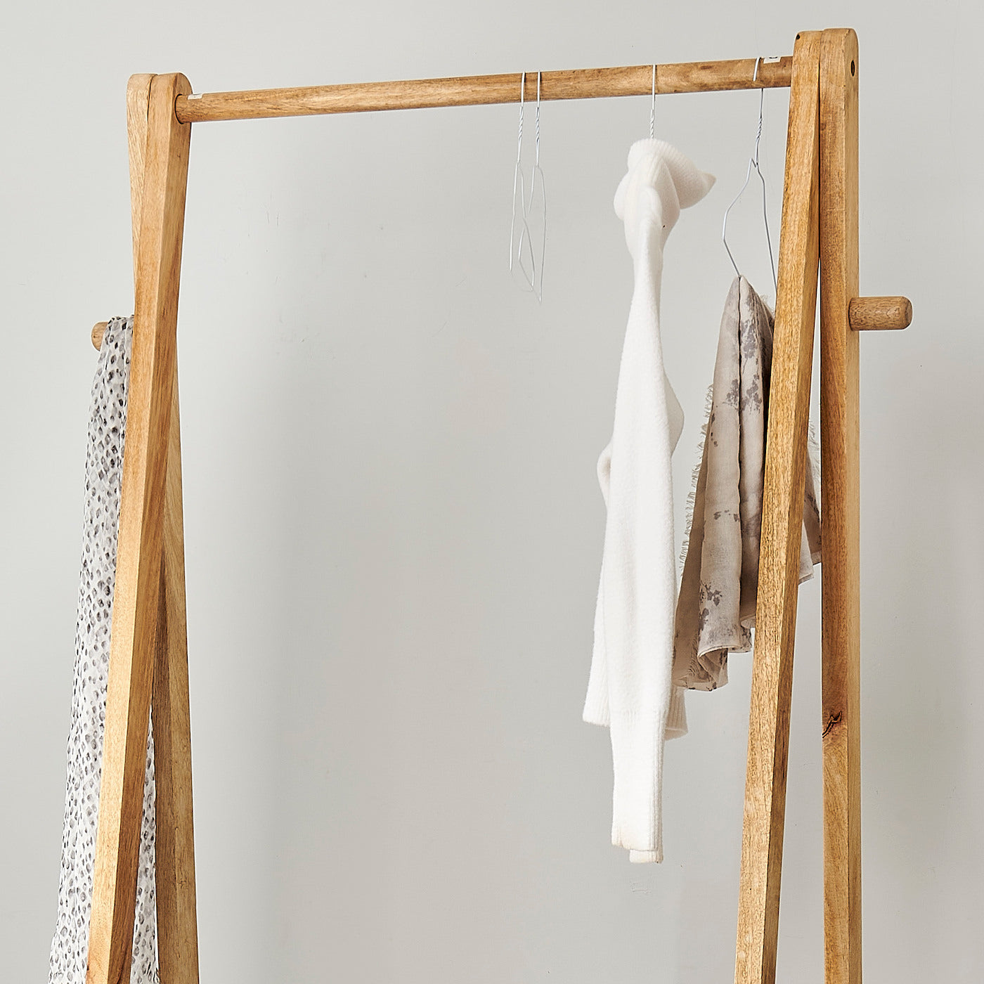 Mango Wood Clothes Rail - Stockholm