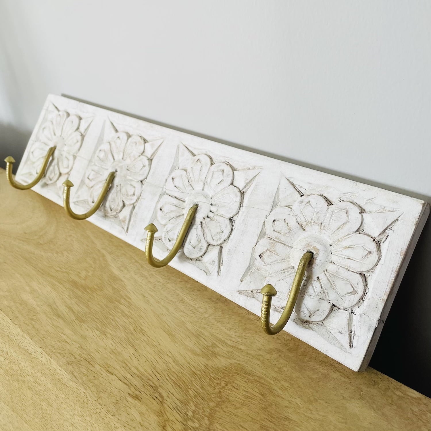 Wall mounted coat hooks