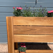 Free standing garden planter close up