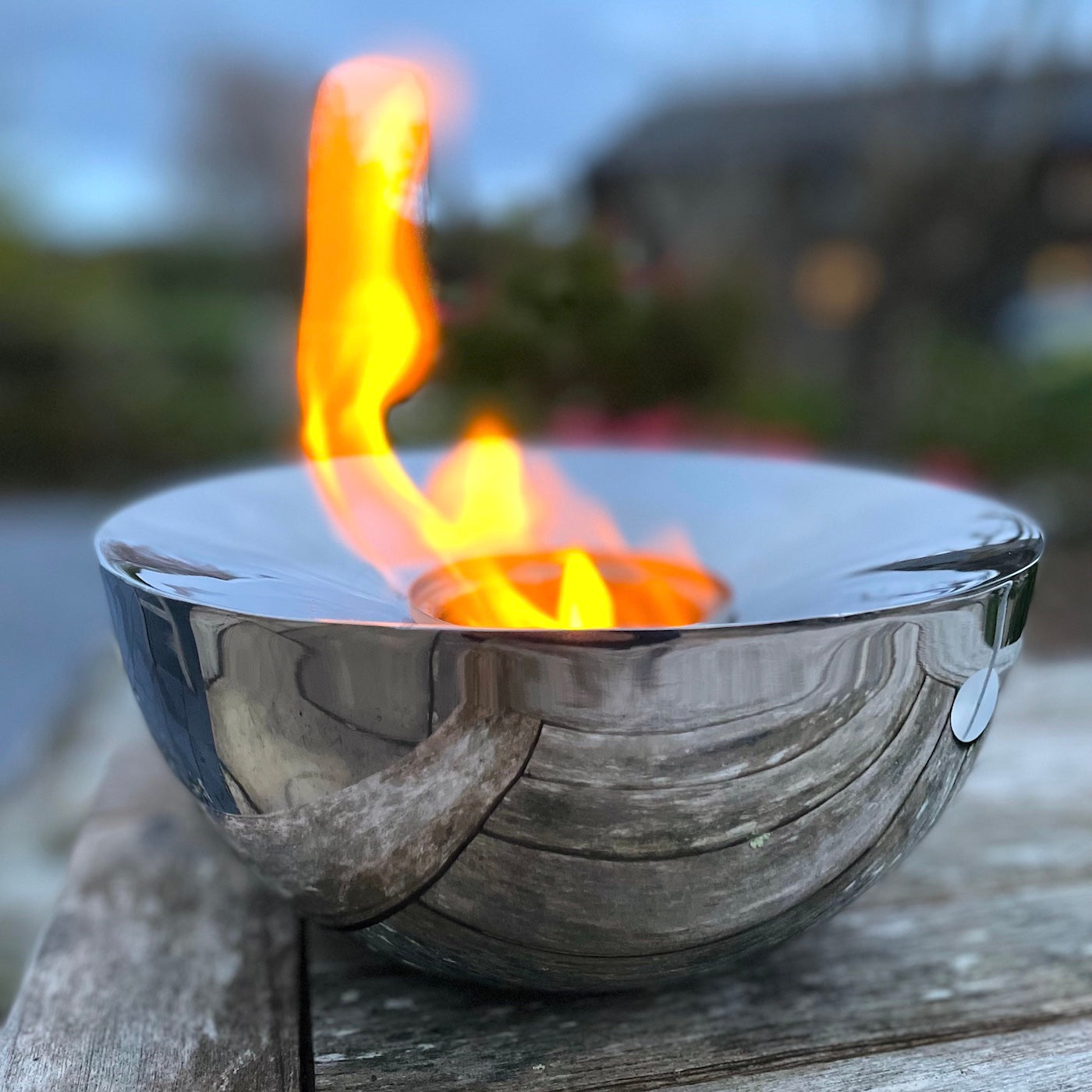 Gel burner silver
