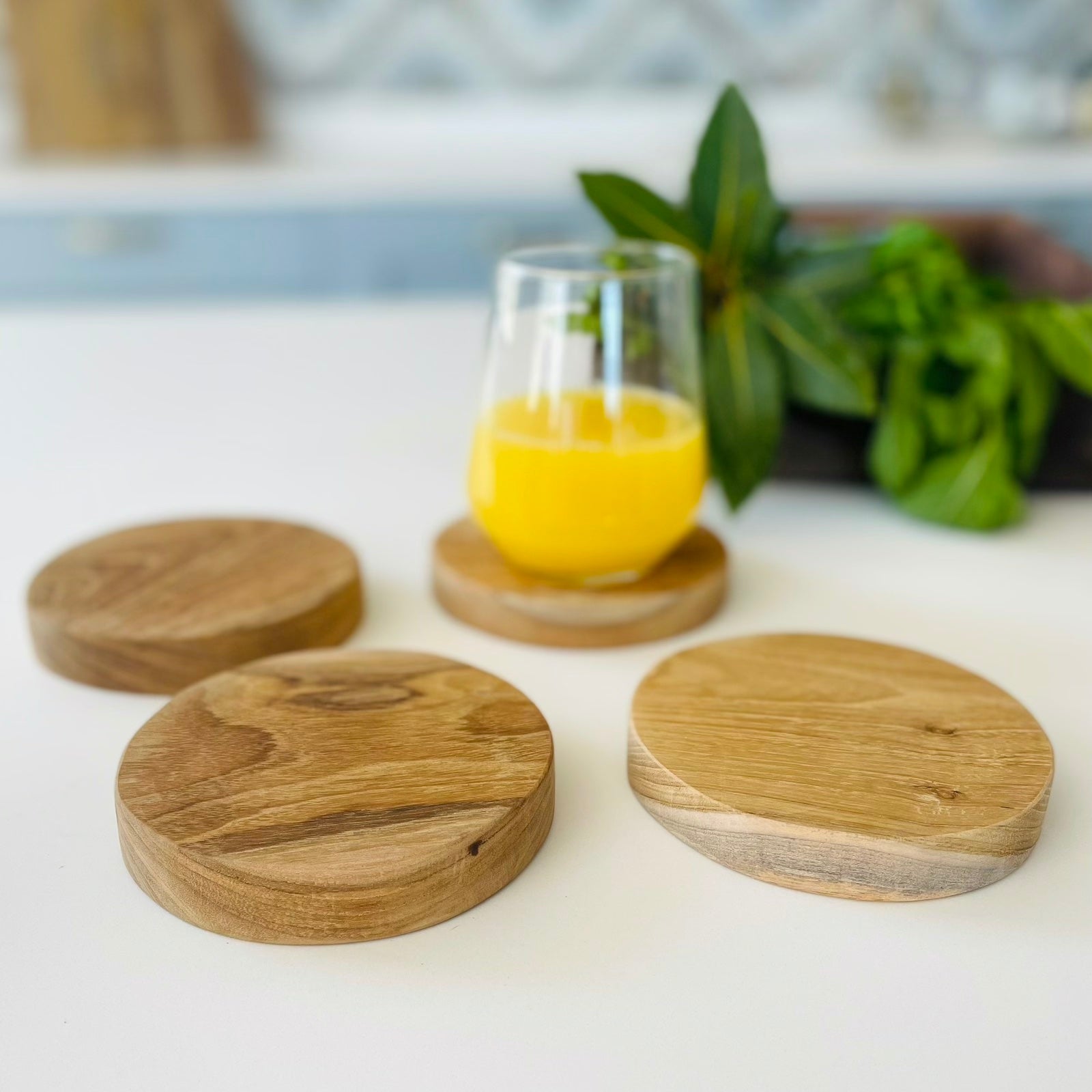 Drinks coaster wooden