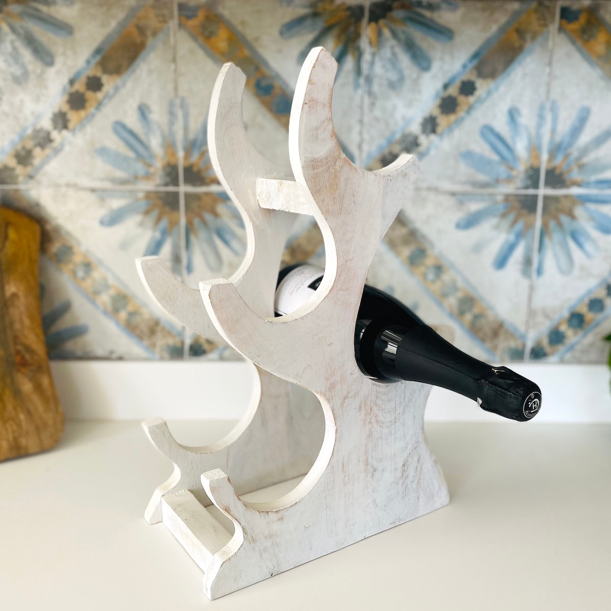Wooden wine rack