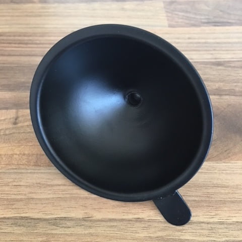 Black metal torch funnel