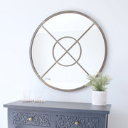 Decorative mirrors round copper