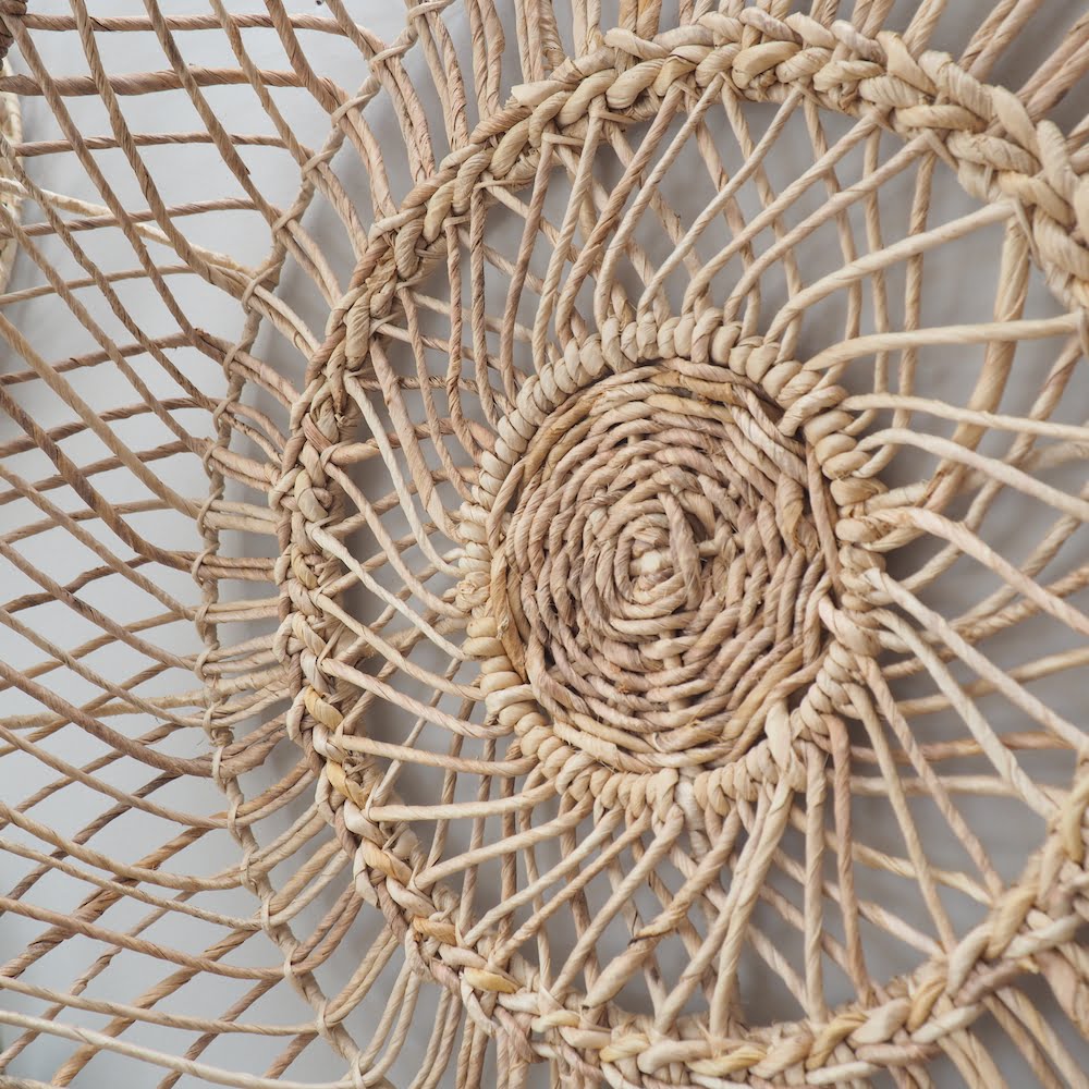 Wicker wall decor