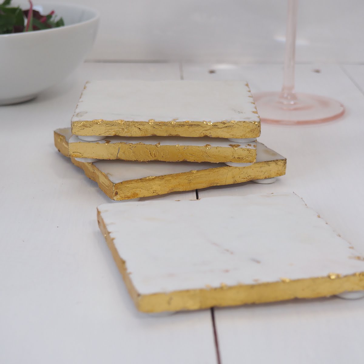 Marble drinks coaster