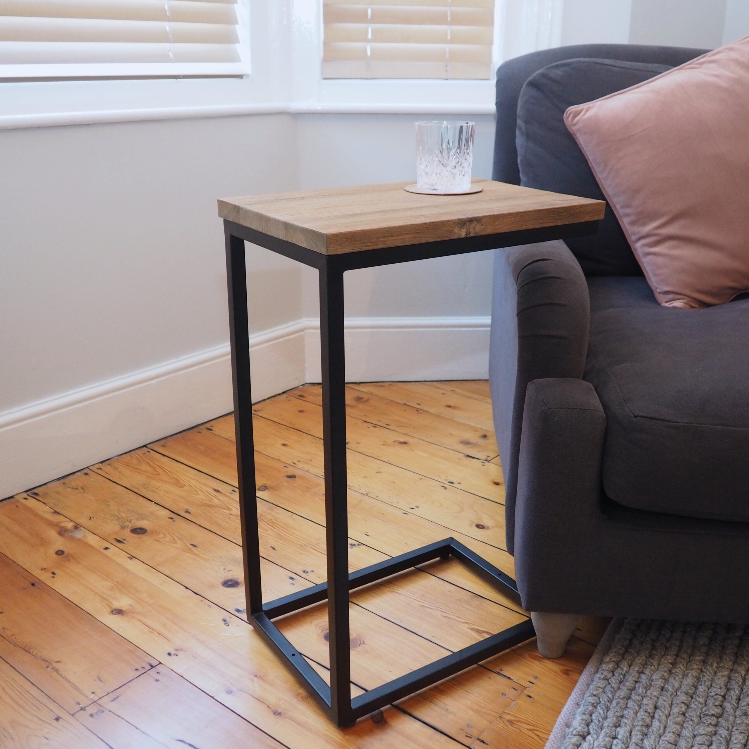 Industrial Over Arm Sofa Table