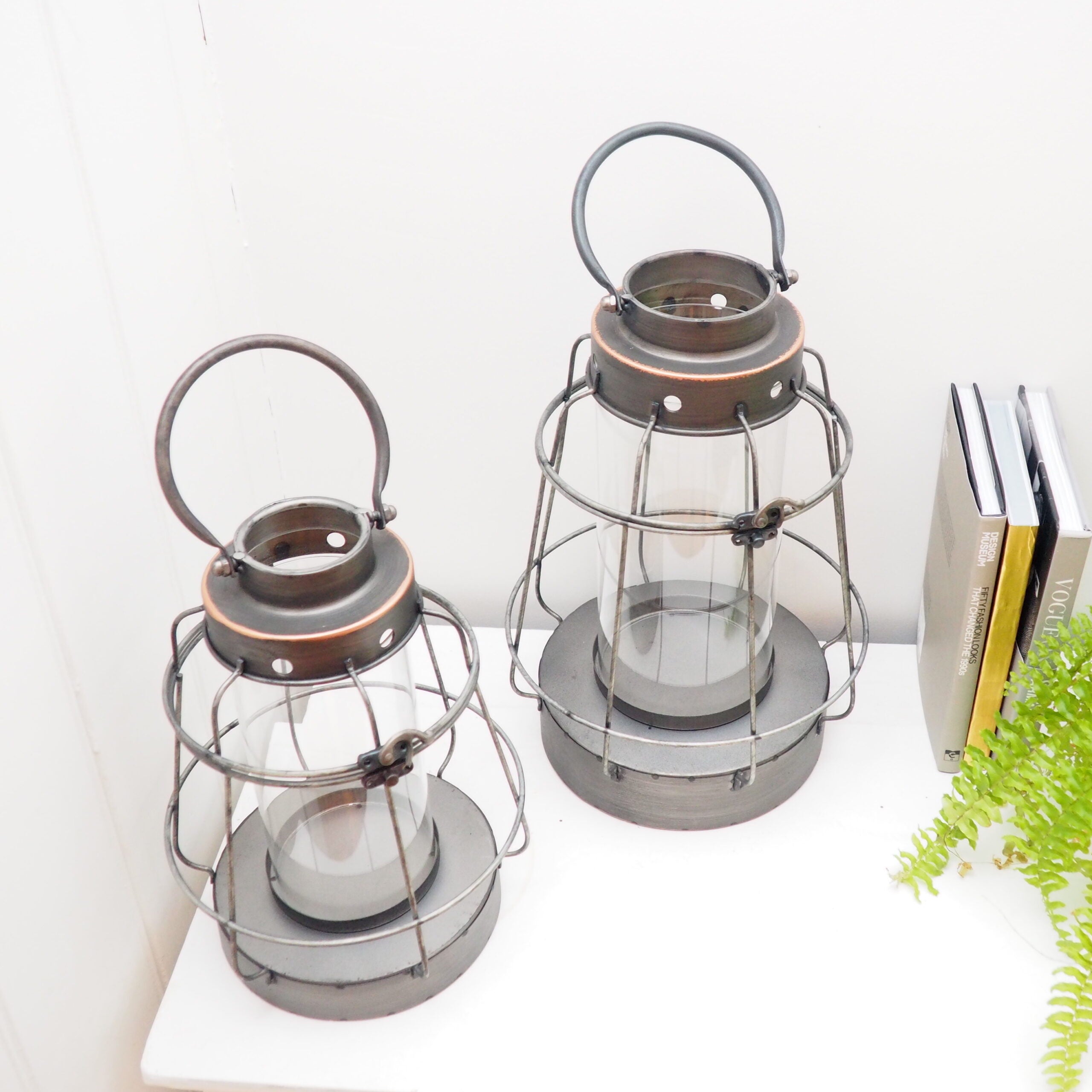 Industrial Dock Lantern Silver