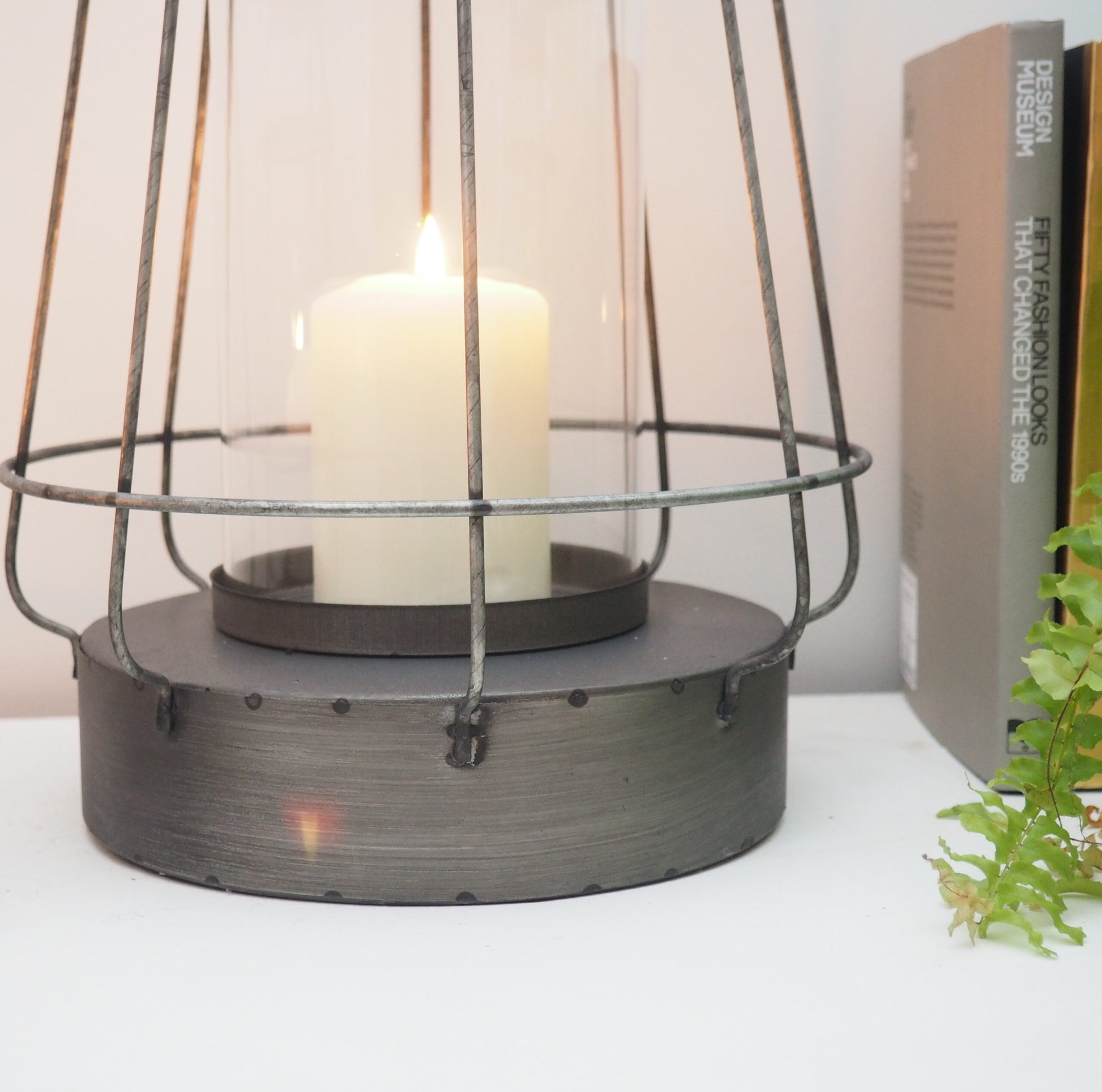 Industrial Dock Lantern Silver