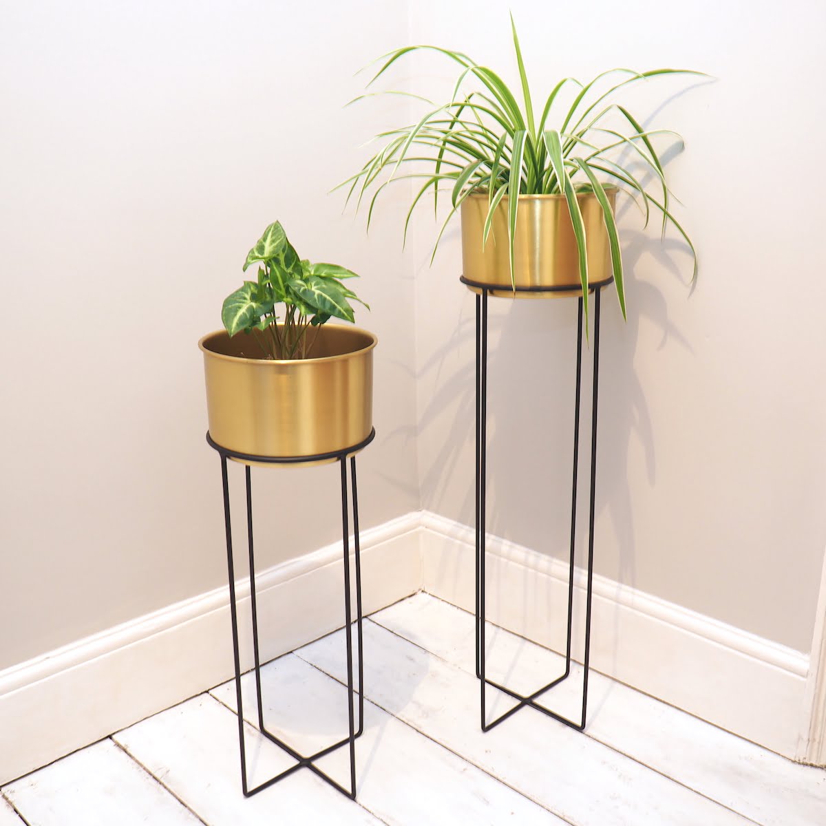 Plant stand indoor copper