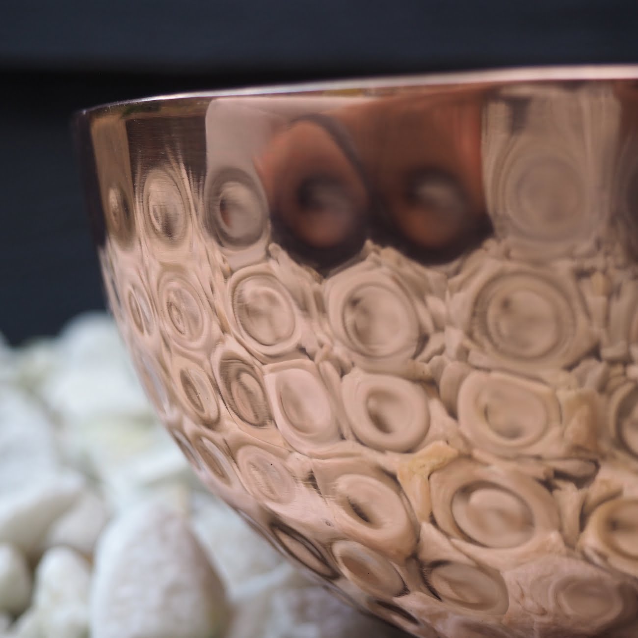 Gel lamp copper hammered