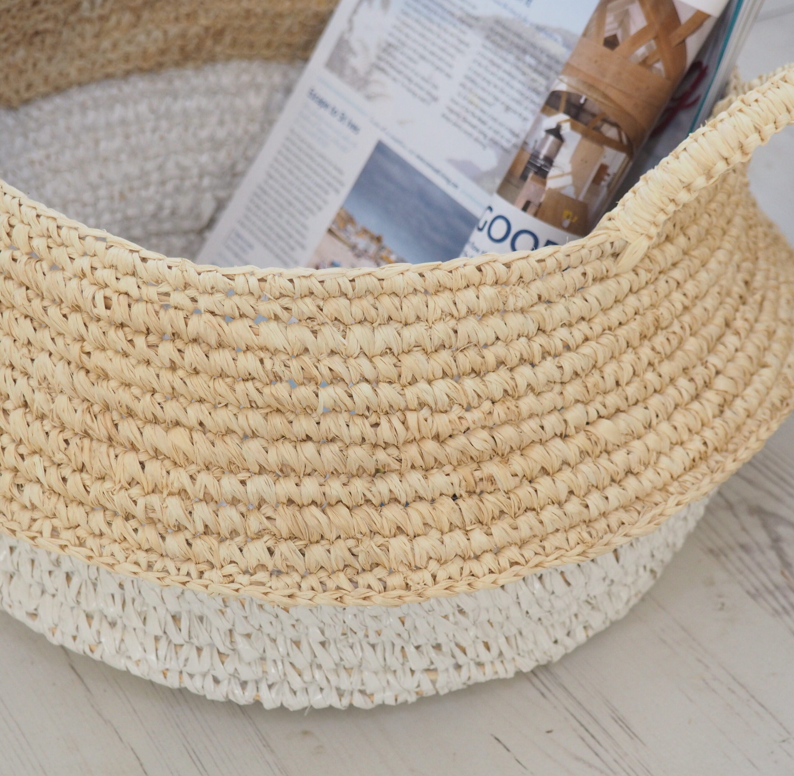 wicker storage baskets