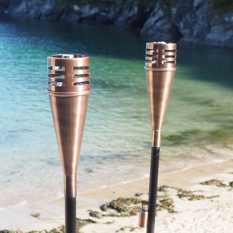 Citronella torches copper