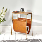 Magazine Rack with Shelf