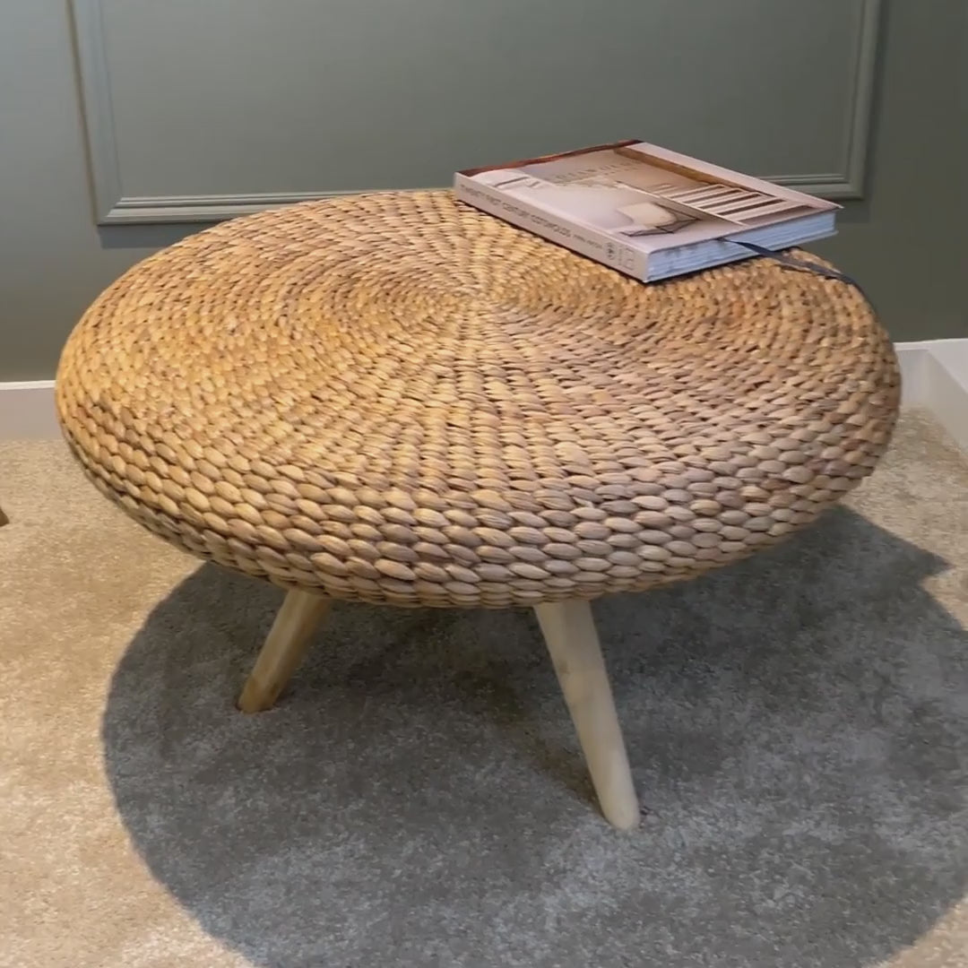 Load video: Wicker Coffee Table - Provence