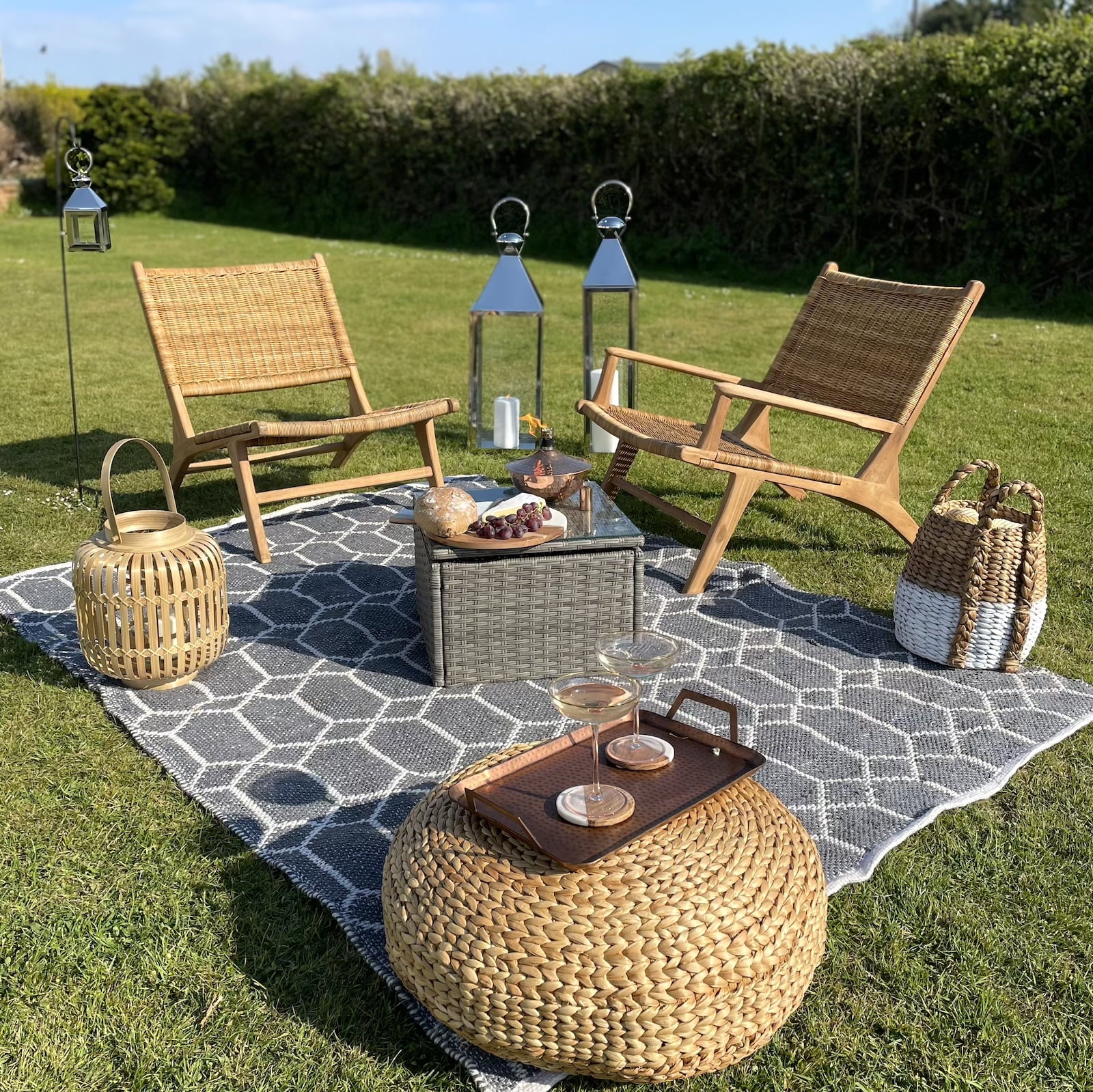 Garden Set-Up With Camilla Rug