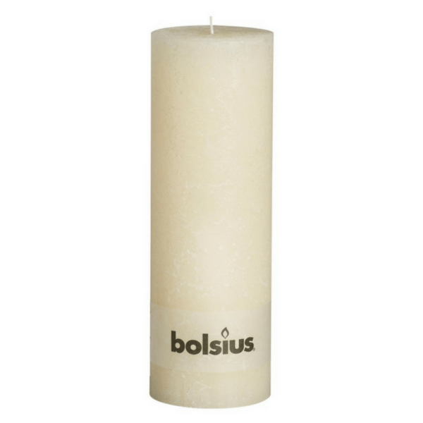 Bolsius Rustic Pillar Candles Ivory Za Za Homes