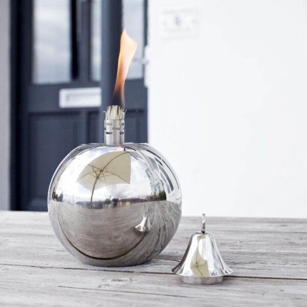 Silver Oil Lamp - Za Za Homes