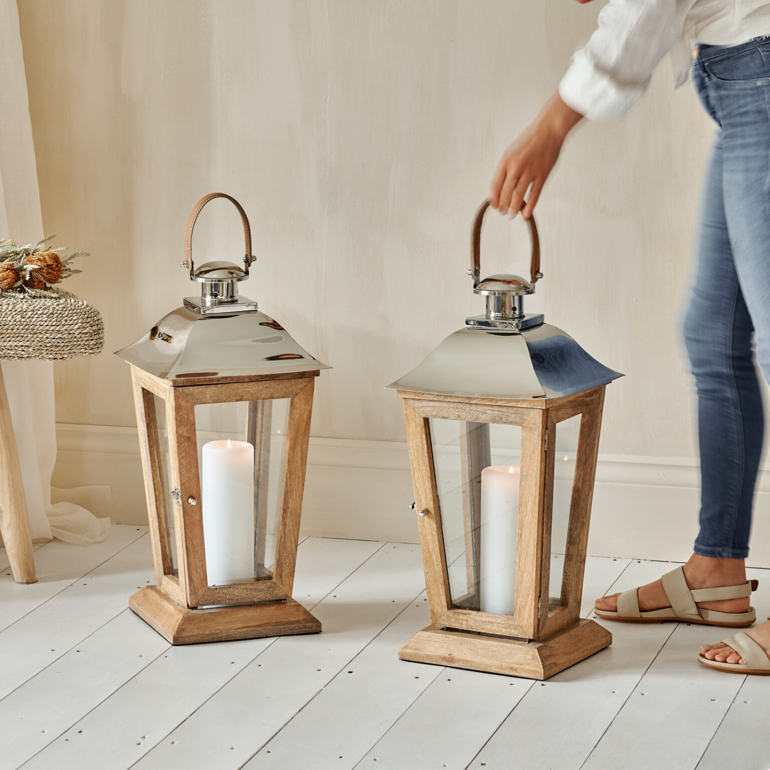 Extra Large Floor Candle Lanterns ZaZa Homes