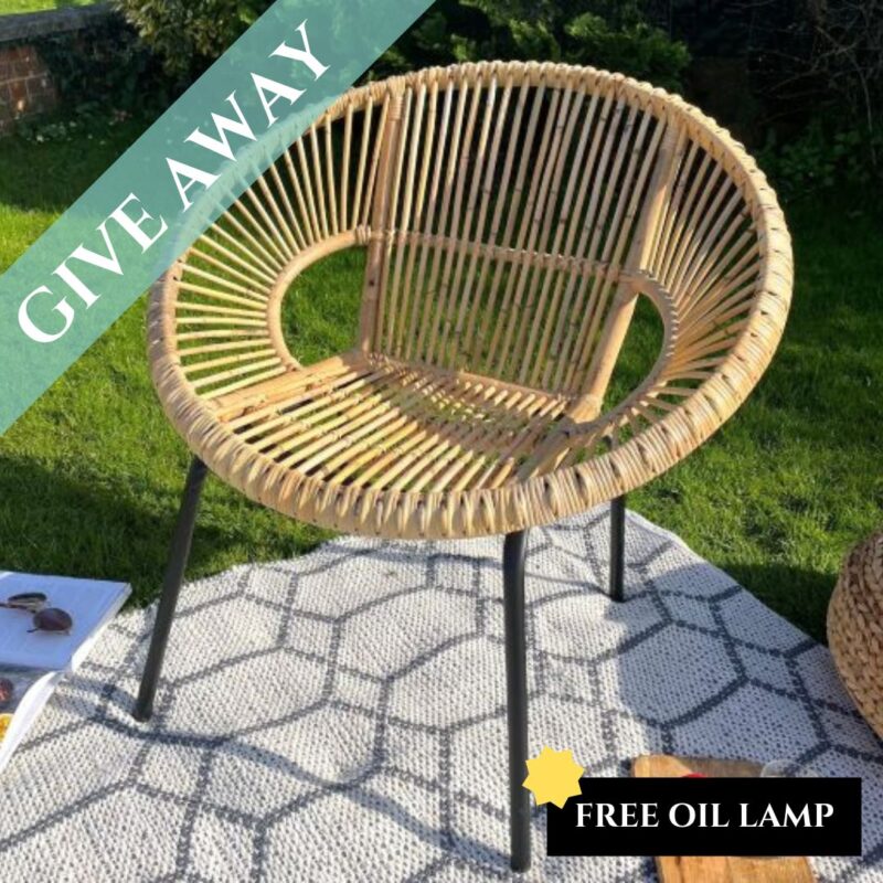 Natural String Chair Bamboo - ZaZa Homes