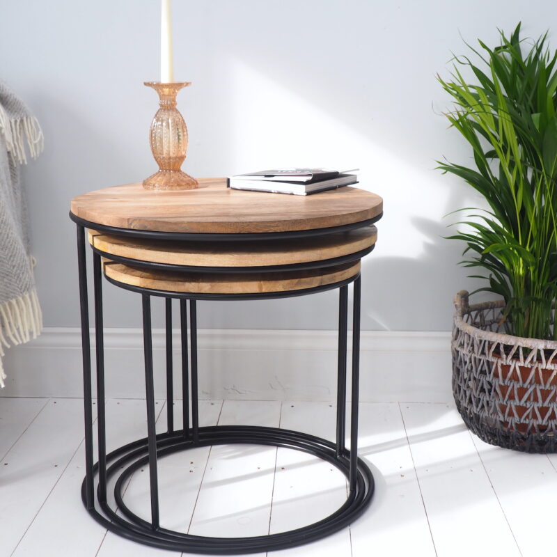 Round Nesting Tables - Za Za Homes