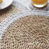 Woven placemats white