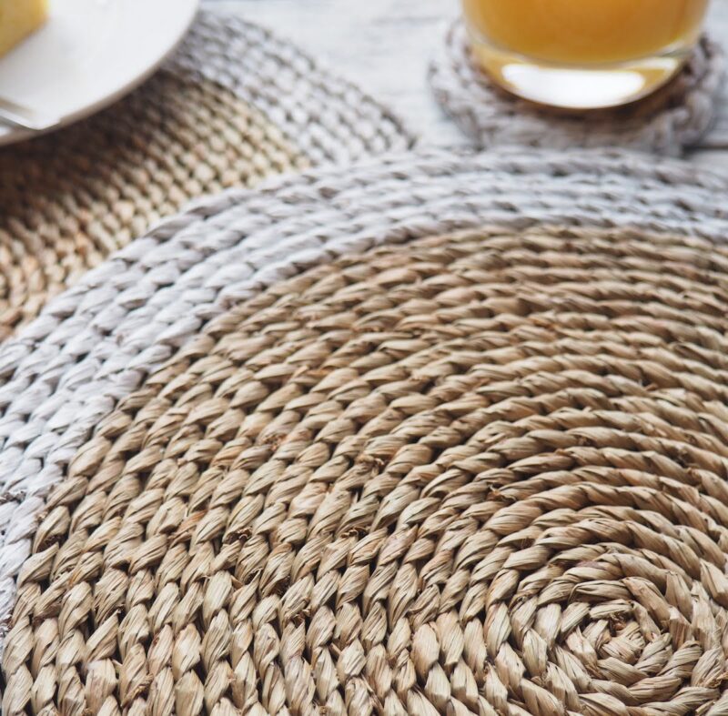 Wicker Placemats Round Za Za Homes