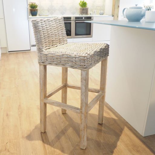 wicker top stool