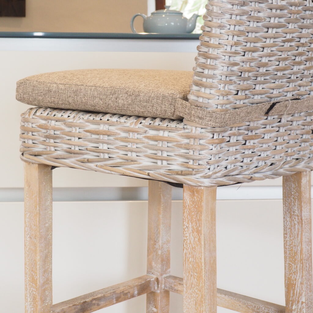 Wicker Bar Stools - Za Za Homes