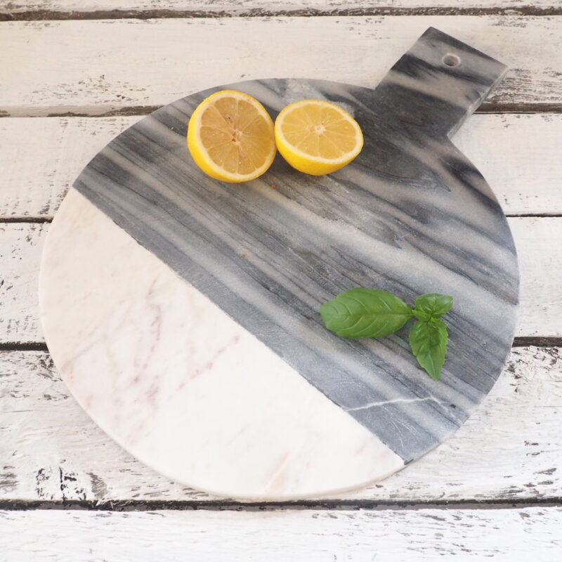 grey marble chopping board