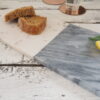 white marble chopping board