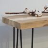 Industrial Wood Bench with Hairpin Legs