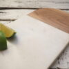 Marble and wood chopping board
