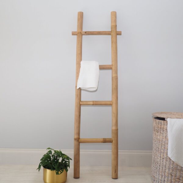 Natural Bamboo Towel Ladder