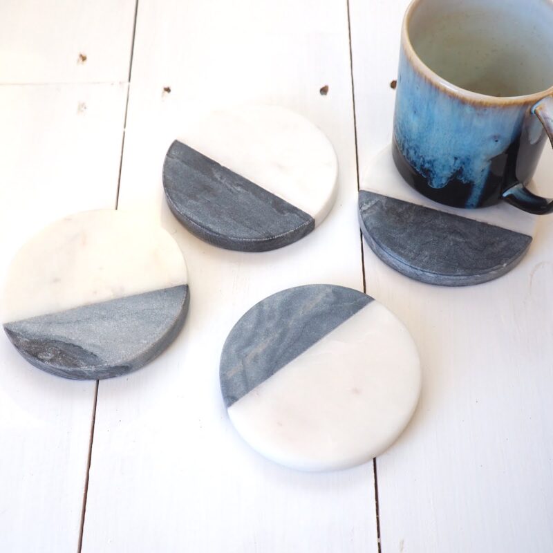 Cup coasters marble