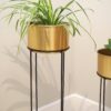 Metal plant stand copper