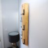 Wooden wall mounted clothes rail