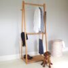 Double Wooden Clothes Rail with Dog