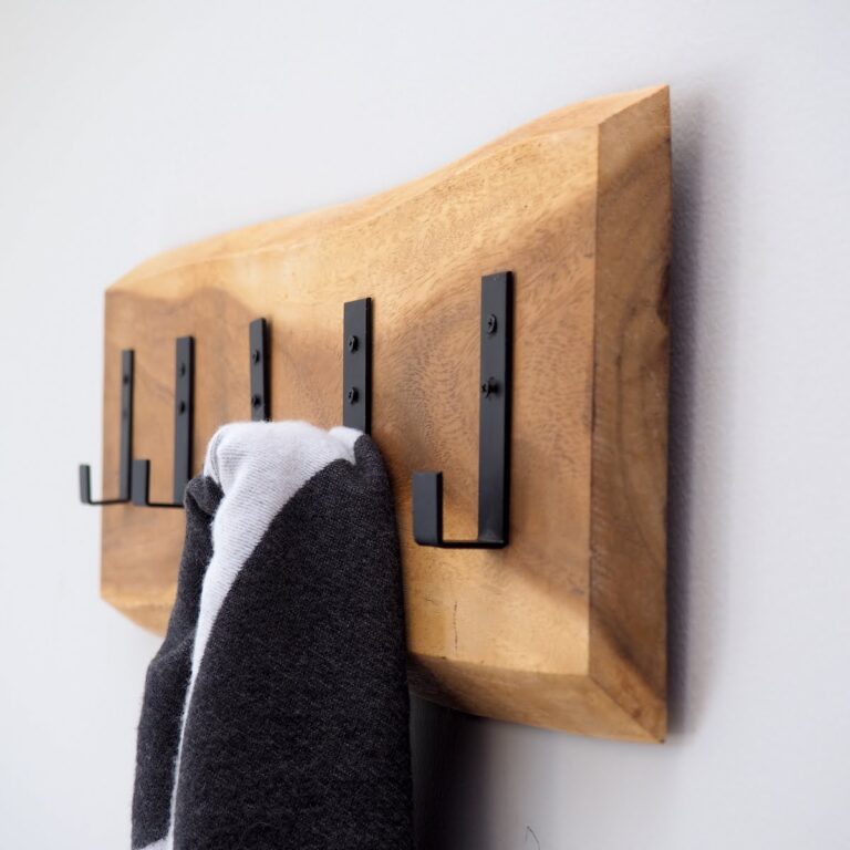 Rustic Wood Coat Rack - ZaZa Homes