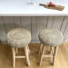 Rustic Bar Stool Round