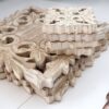Wooden coasters carved