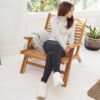 Teak garden sun chair
