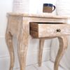 Whitewash Bedside Table with Open Drawer
